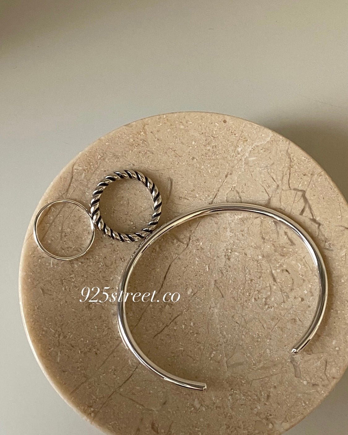 Sterling Silver Sleek Cuff Bangle |925Street