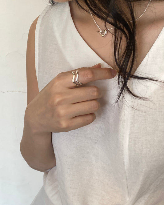 [silver925] Rock Layer Ring