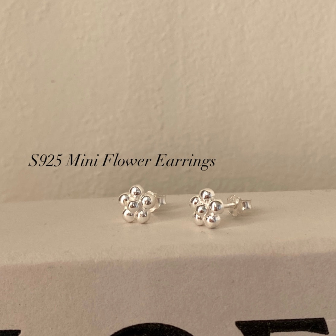 [silver925] Mini Flower Earrings