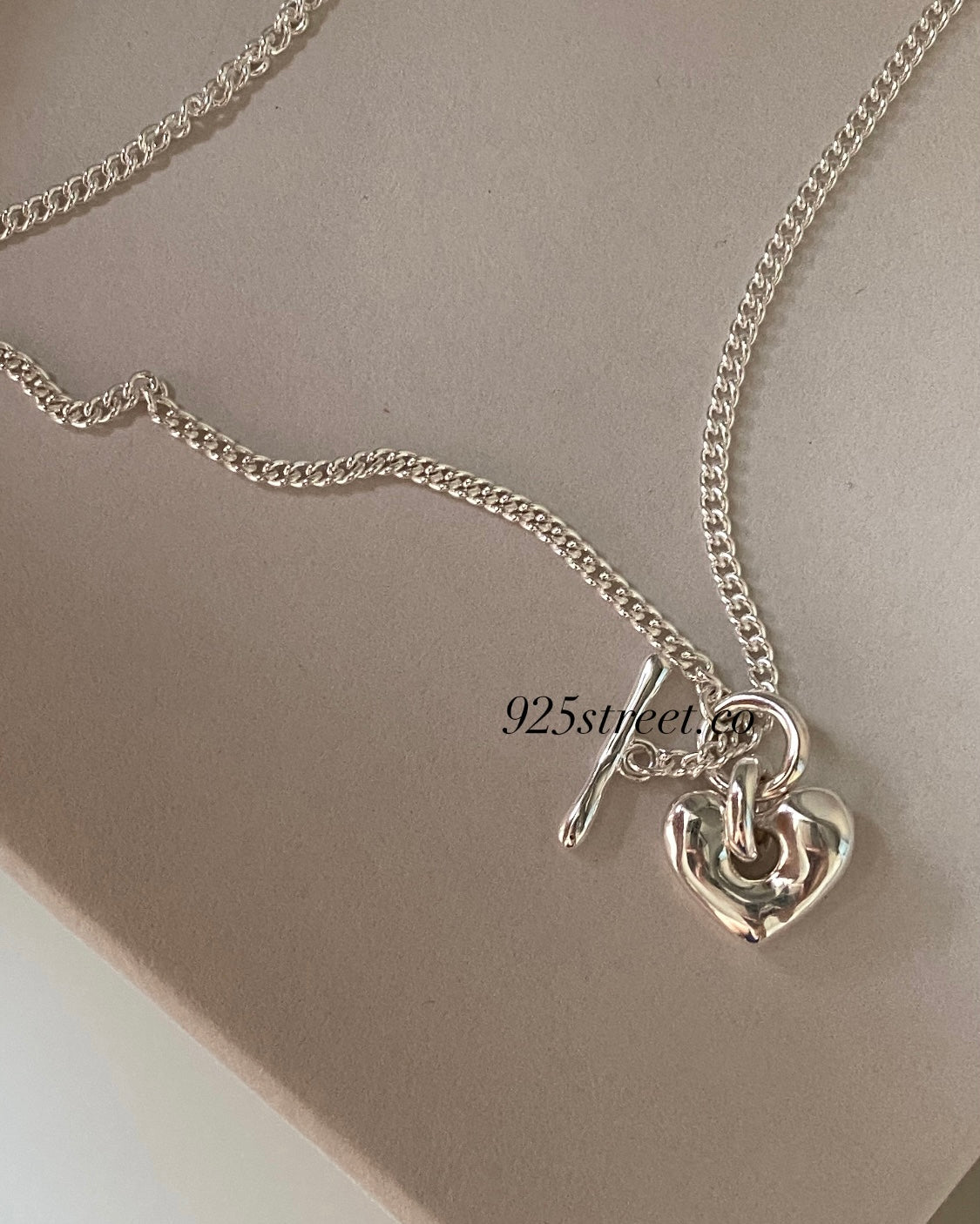 [silver925] Rock TO Heart Necklace