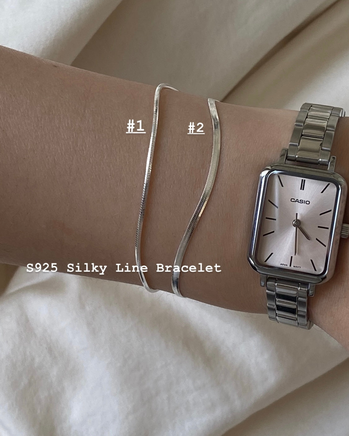 Silky Line Bracelet – Minimalist Elegance in Sterling Silver
