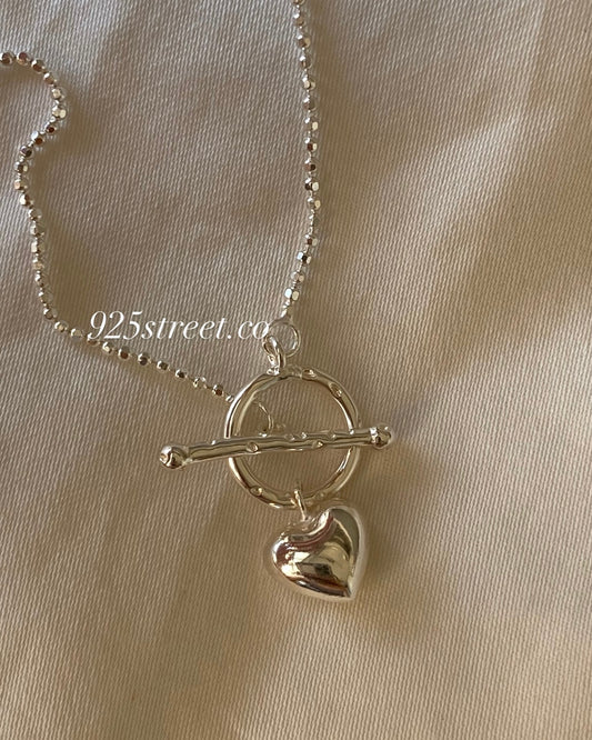 [silver925] Mini TO Heart Necklace