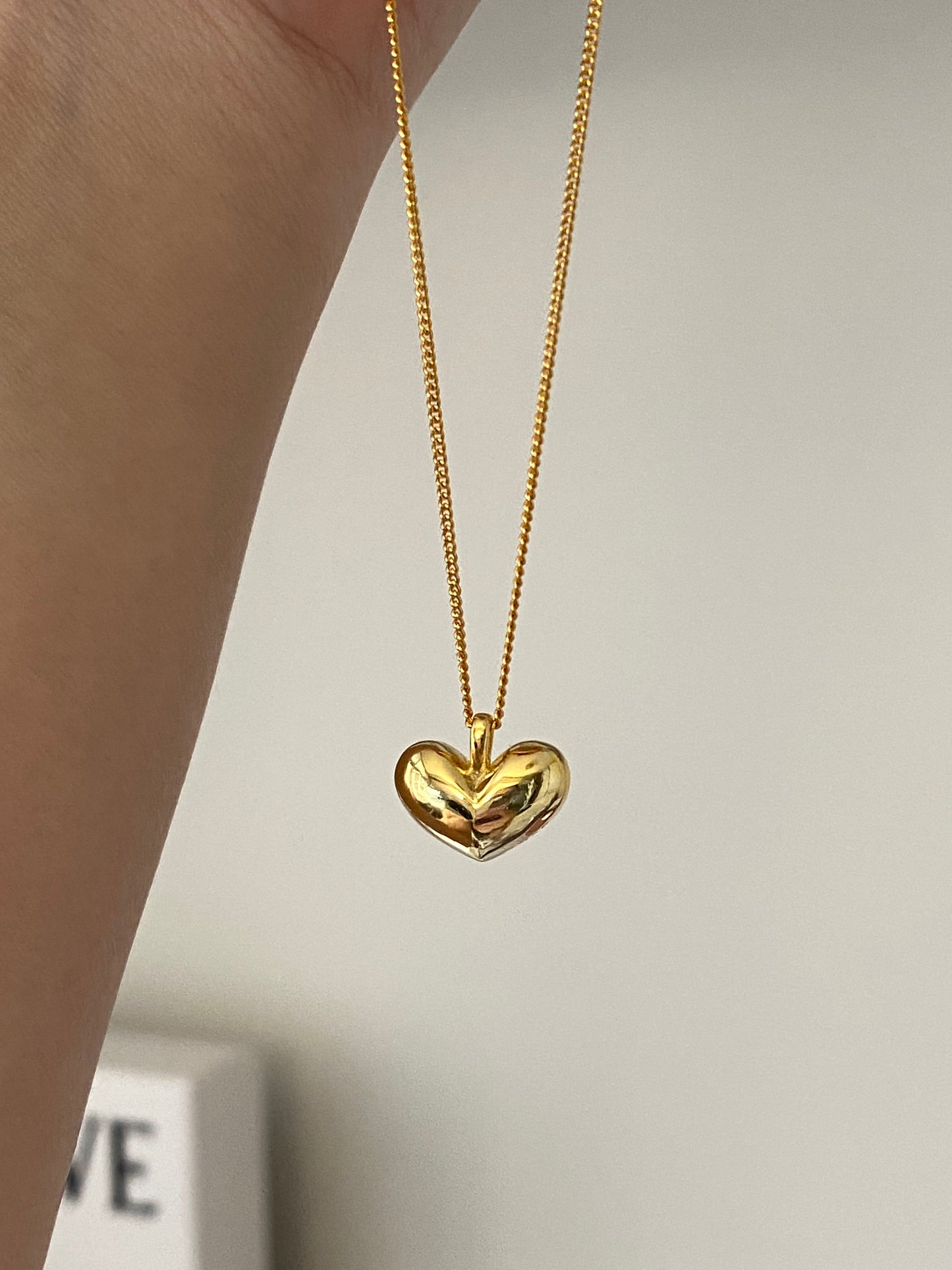[925silver] Bob Heart Necklace