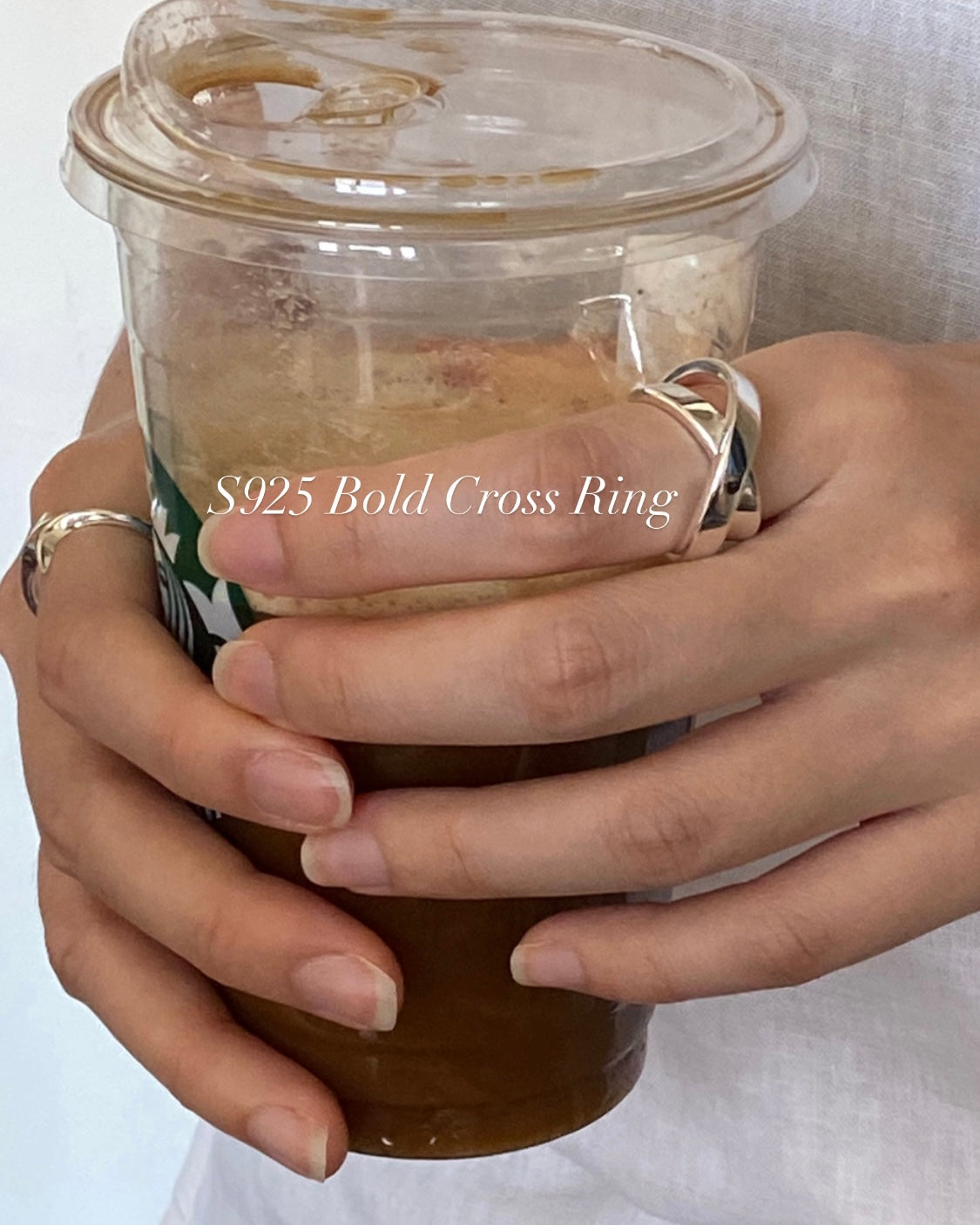 [silver925] Bold Cross Ring