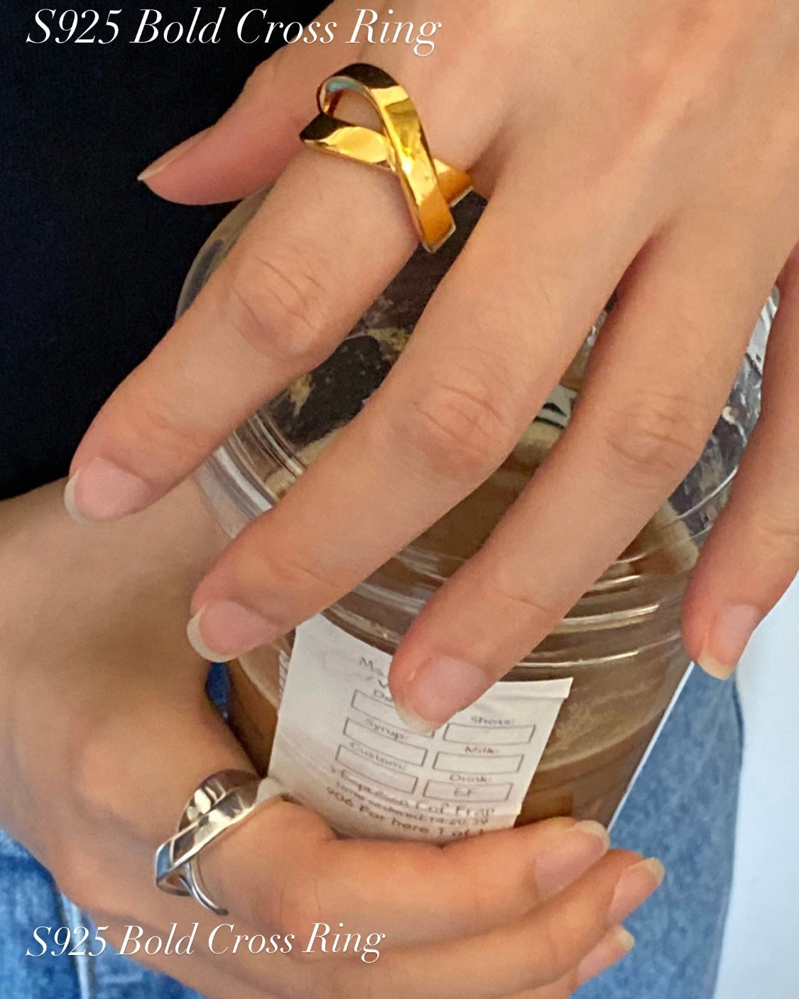 [silver925] Bold Cross Ring