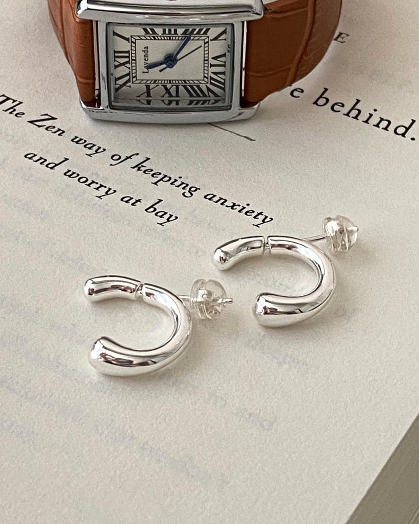 [silver925] C Earrings