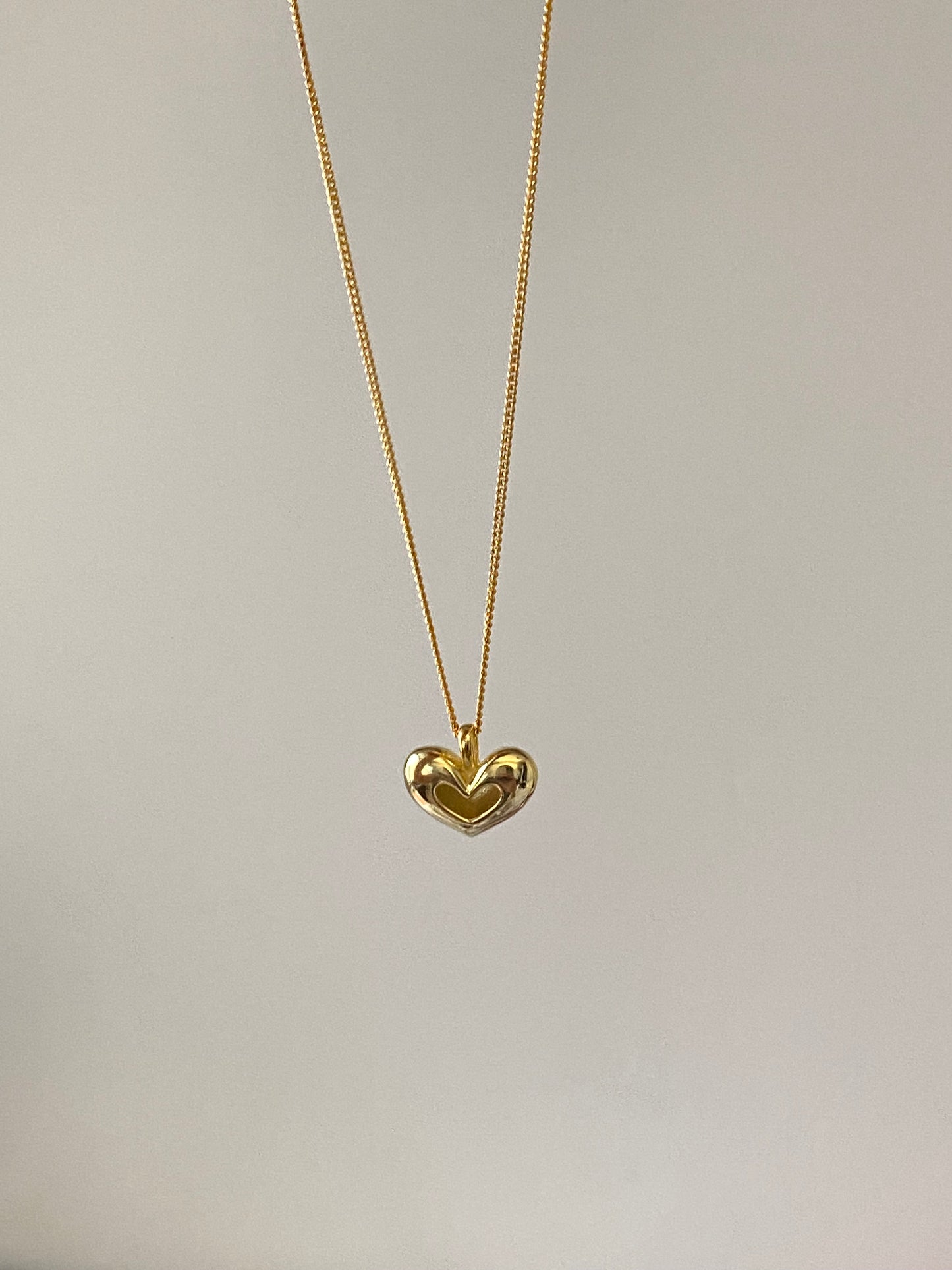 [925silver] Bob Heart Necklace