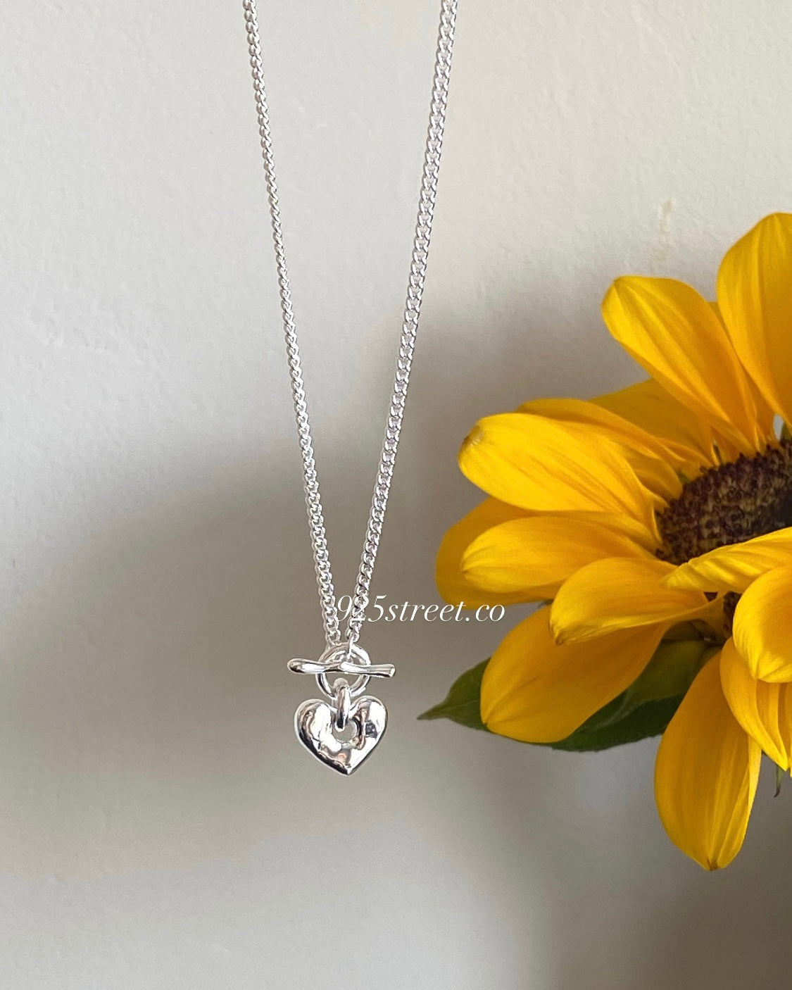 [silver925] Rock TO Heart Necklace