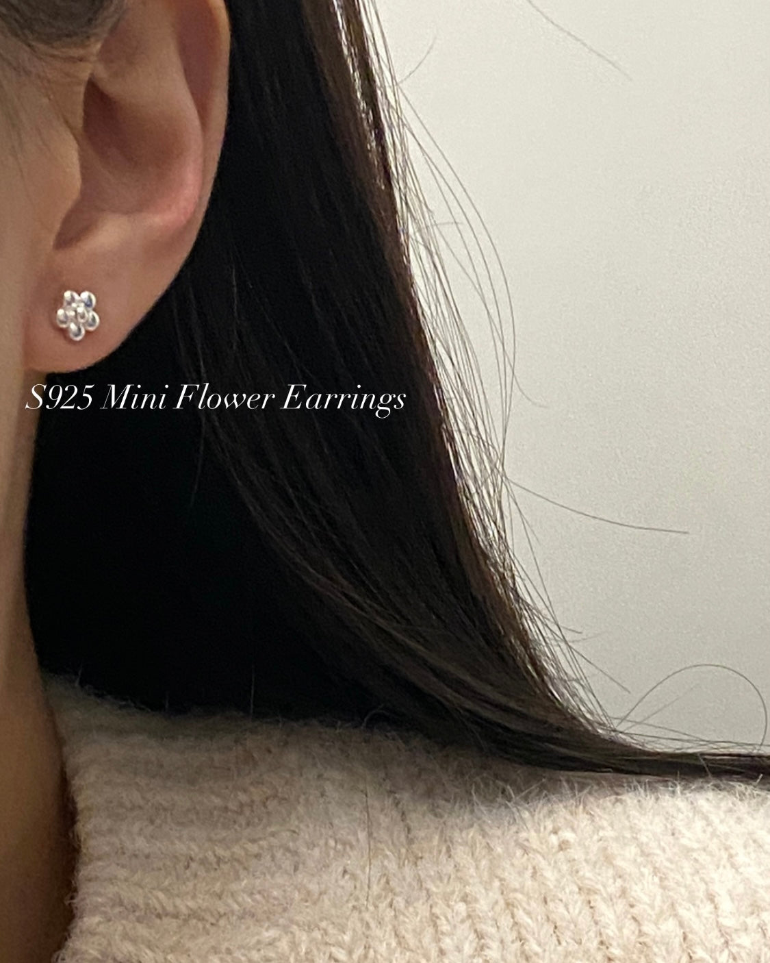 [silver925] Mini Flower Earrings
