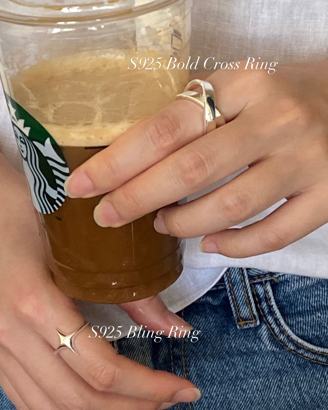 [silver925] Bold Cross Ring
