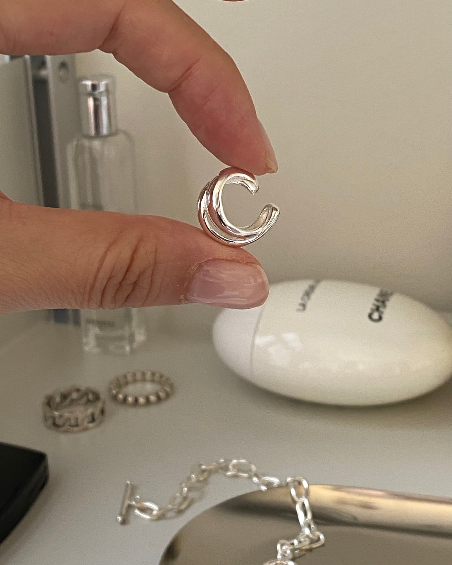 [silver925] Bold Line Ear Cuff