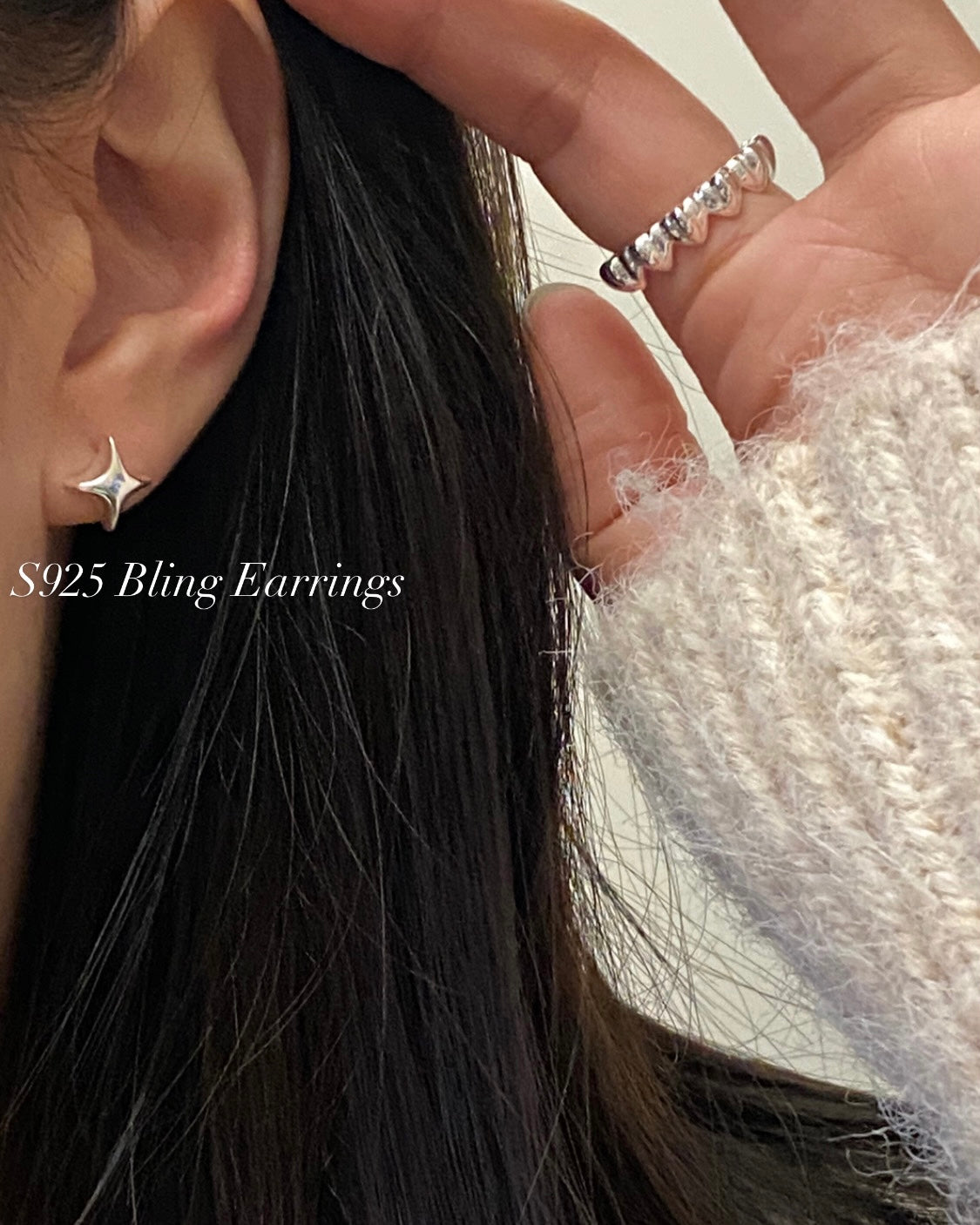 [silver925] Bling Earrings