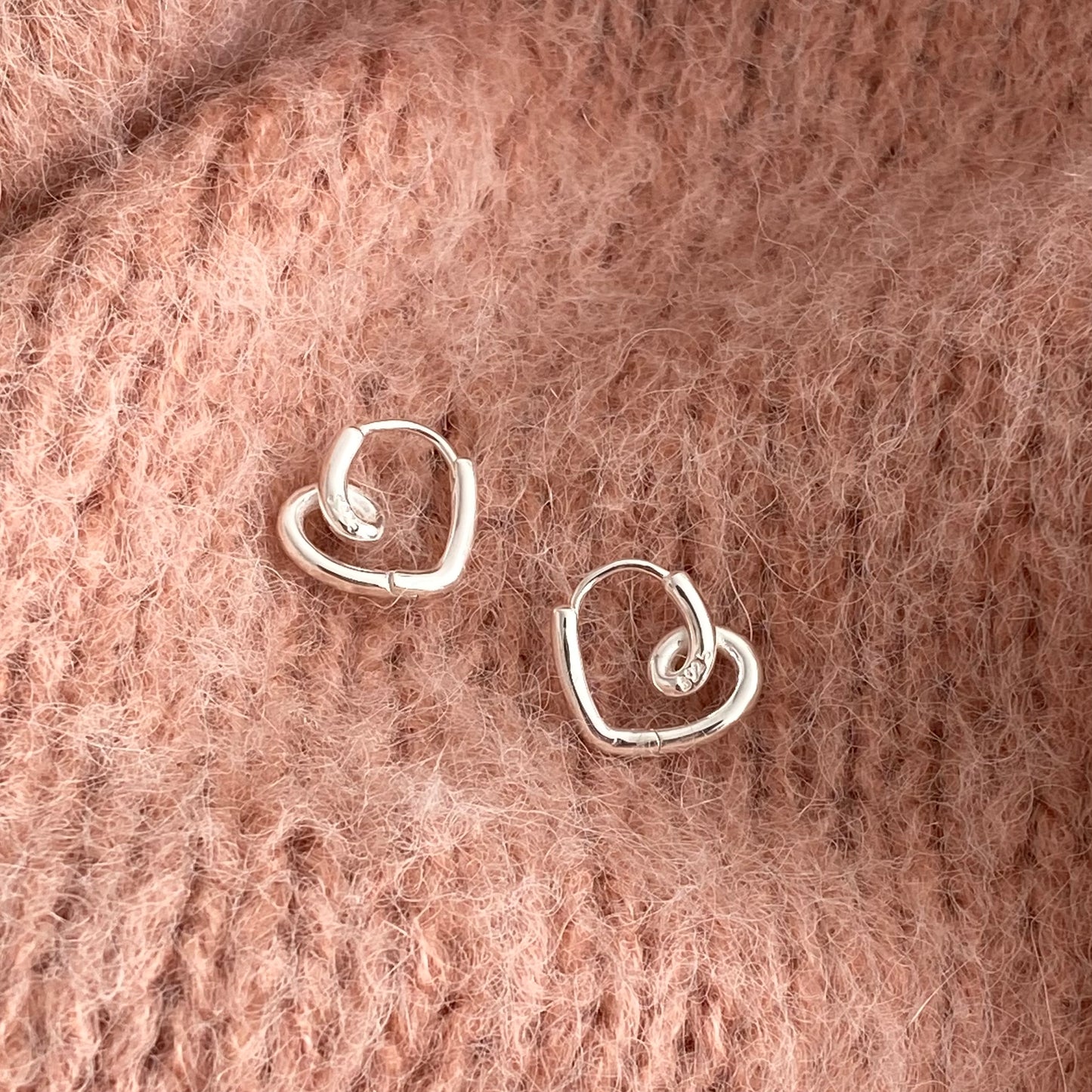 [silver925] Knot Heart Earrings