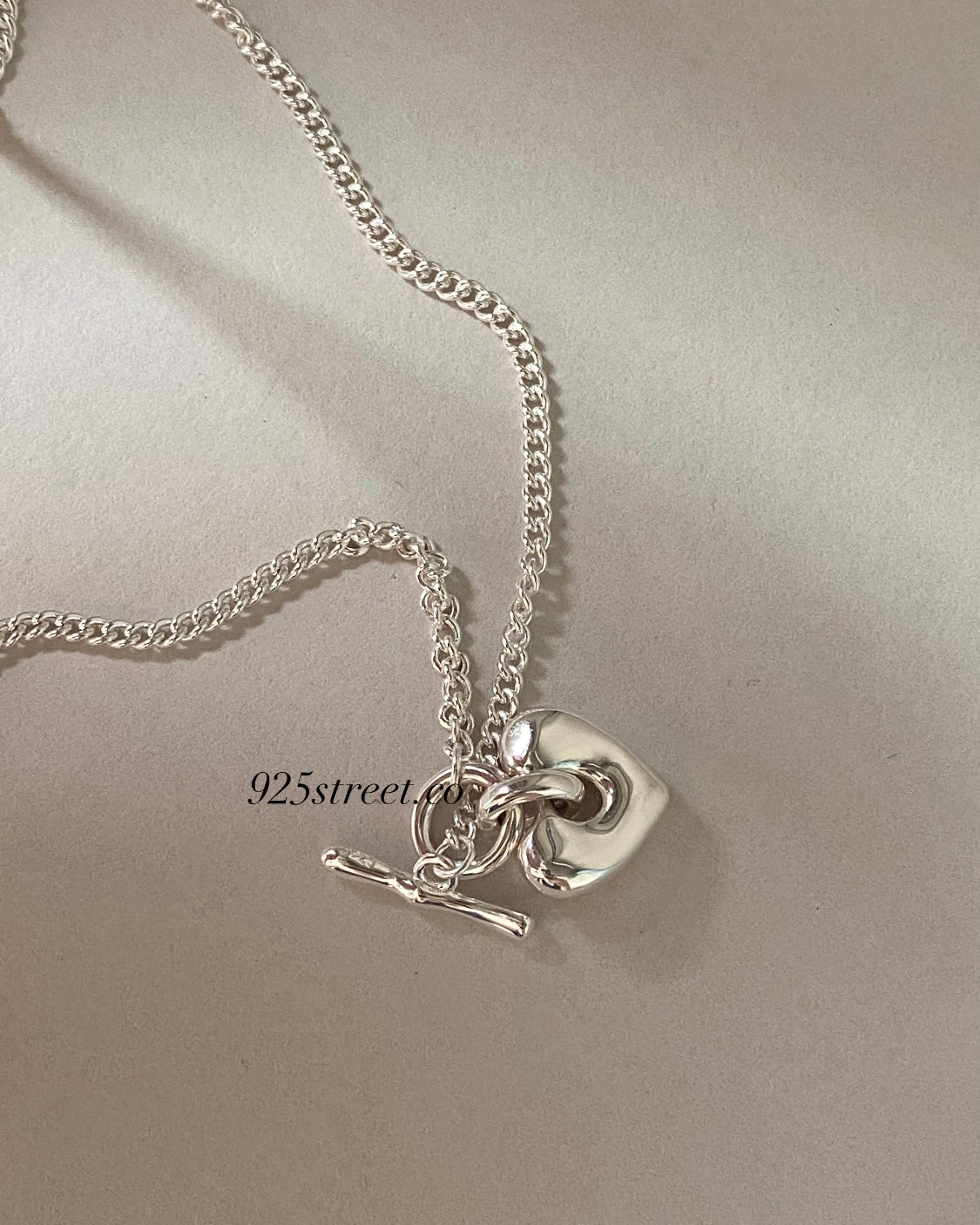 [silver925] Rock TO Heart Necklace