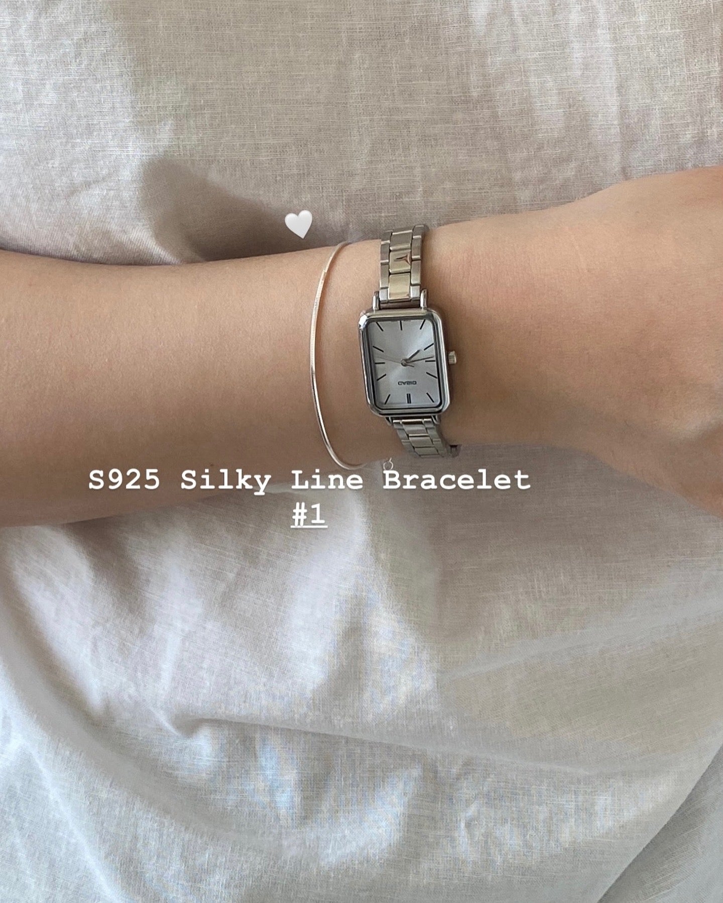 Silky Line Bracelet – Minimalist Elegance in Sterling Silver