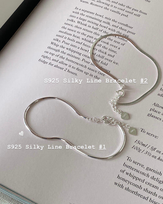 Silky Line Bracelet – Minimalist Elegance in Sterling Silver